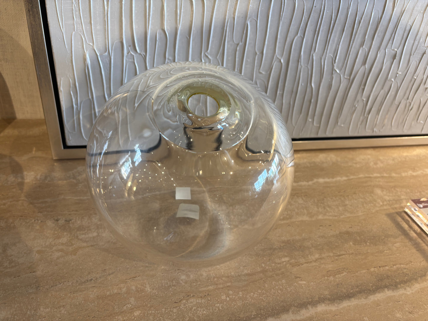 Clear Glass Sphere Vase