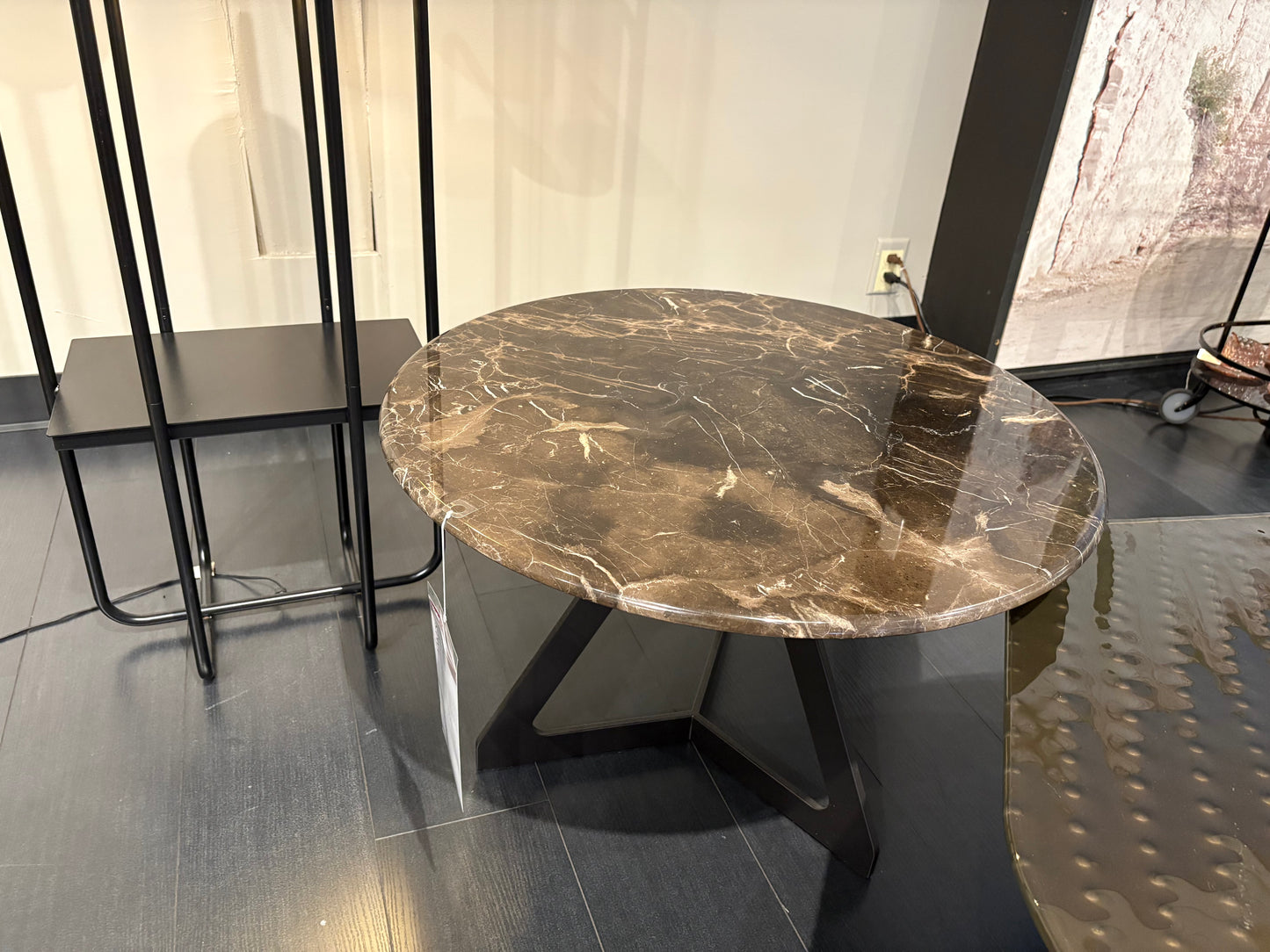 Brown Marble Cocktail Table
