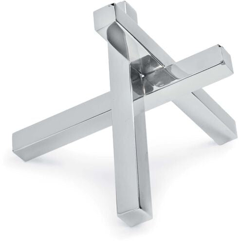 Polished Nickel Intersecting Table Sculpture