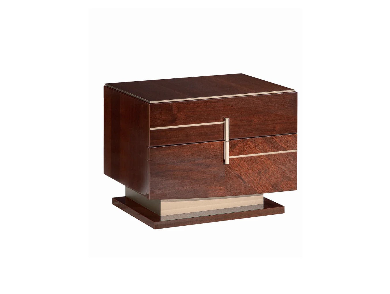 Coffee Walnut Wooden NIghtstand