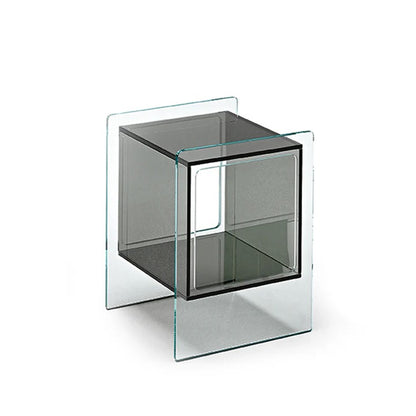 Square Glass Side Table