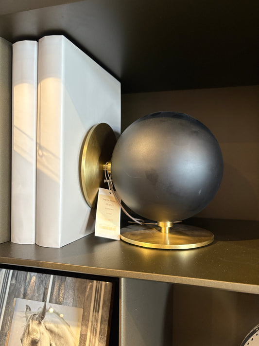 Black Round Bookend