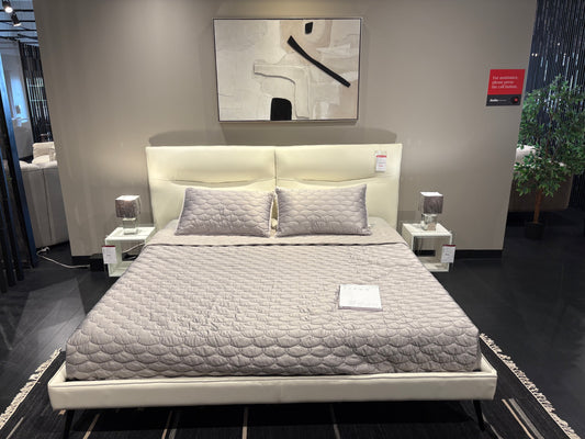 White King Sized Upholstered Bed