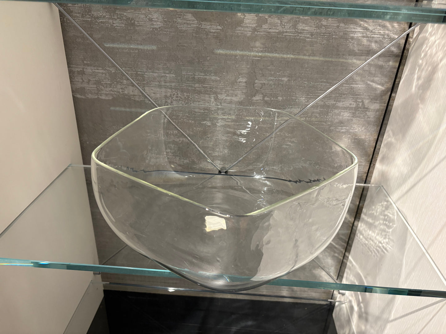 Short Angular Glass Vase