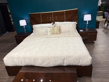 Coffee Walnut King Sized Bed