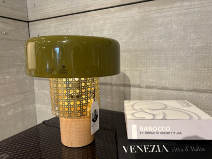 Tiered Olive Table Lamp