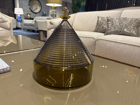 Gold and Green Conical Decoration