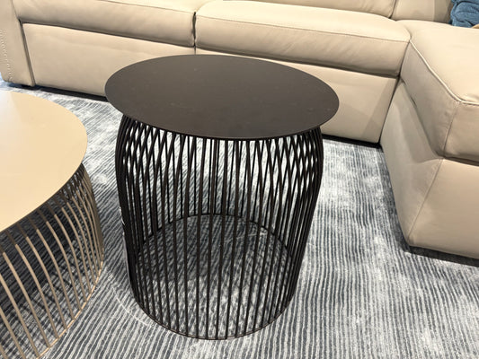 Black Wire Base Accent Table