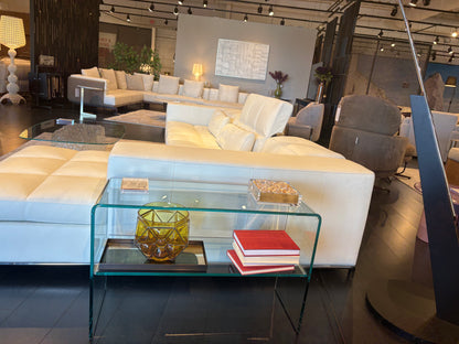 Glass Two Leveled Side Table