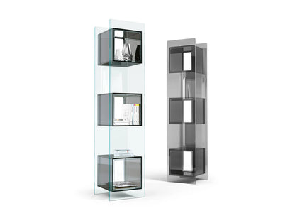 3 Tiered Glass Totem Display Cabinet