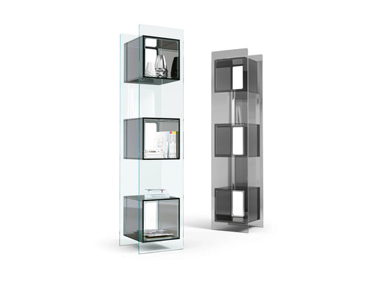 3 Tiered Glass Totem Display Cabinet