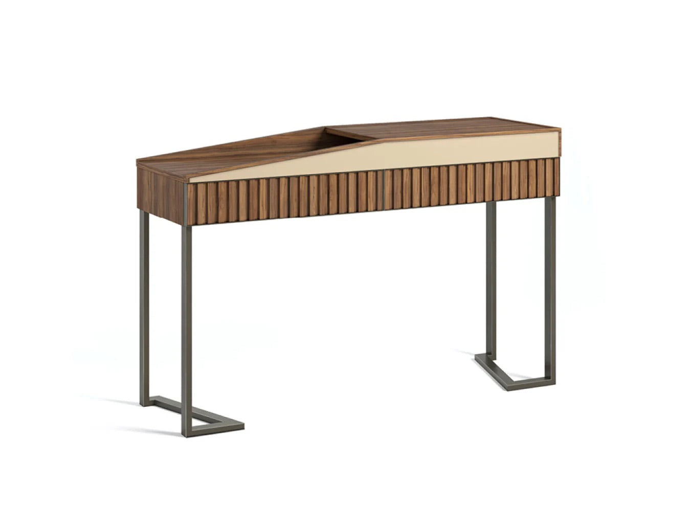 2 Toned Wooden Console Table