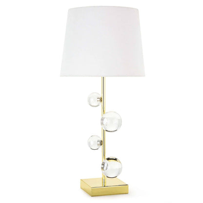 Golden Buffet Table Lamp w/ Glass Bubbles