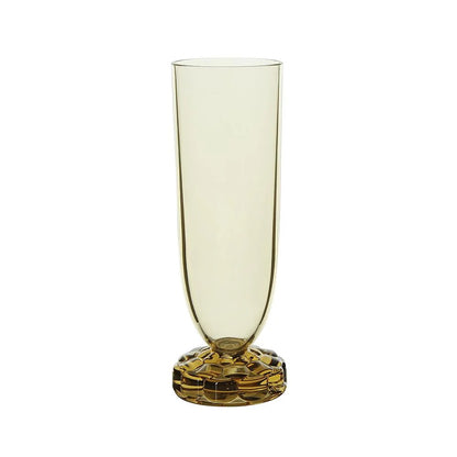 Yellow Plastic Champagne Glass