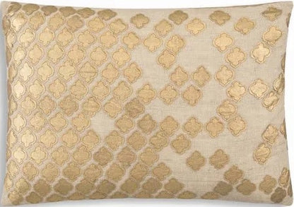 Gold Accented Decorative Pillow